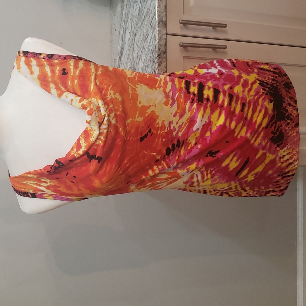 Cowl Neck Sleeveless Blouse